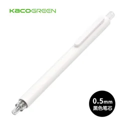 Sleek Black & White Gel Pen - Smooth 0.5mm Ink for Effortless Writing (1PCS White Pen)