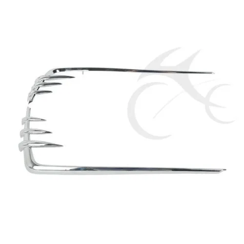 ABS Chrome Saddlebag Saddle Bag Lid Accents for Harley Dresser 1993-2013 94 96 98 10