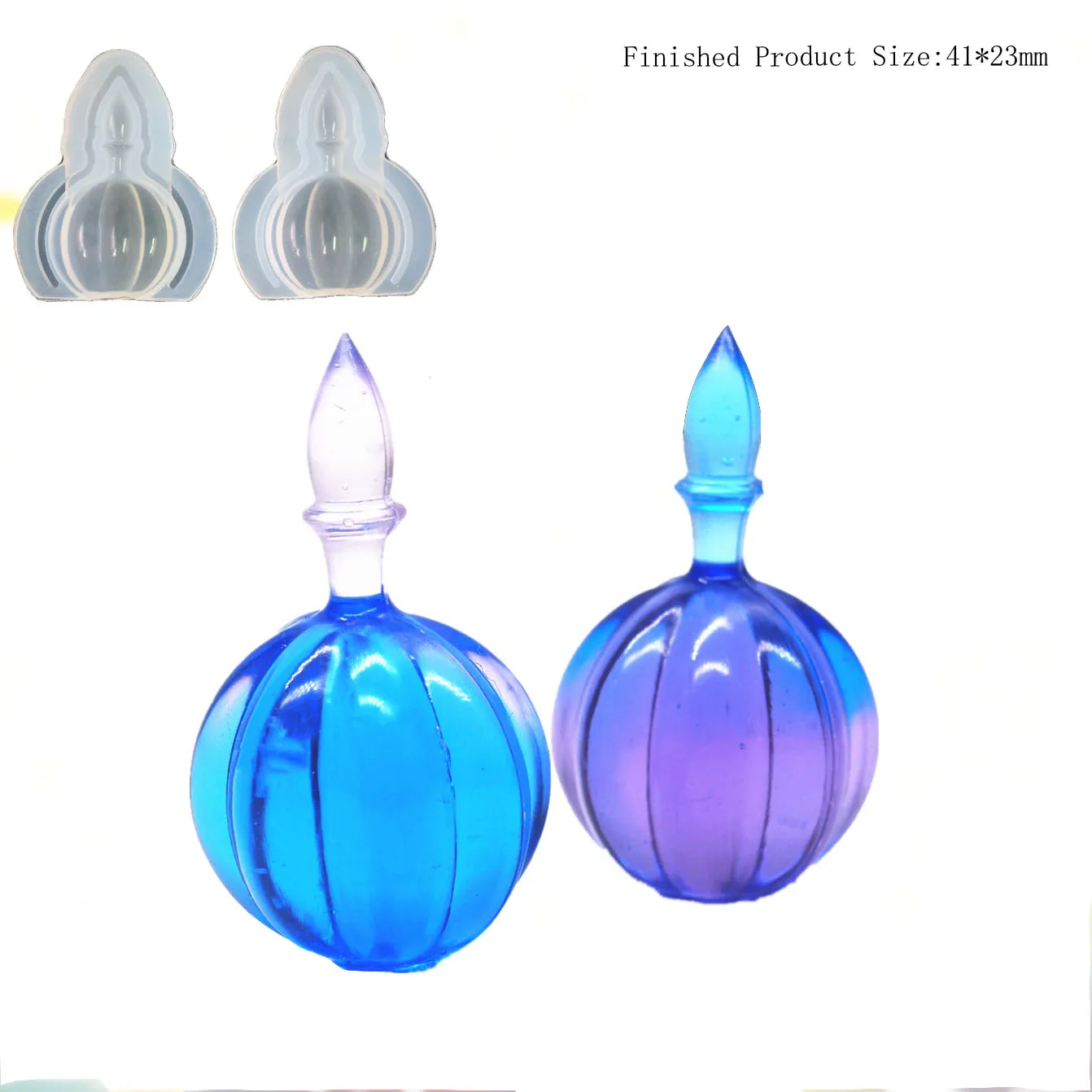 3D Teapot Pumpkin Bottle Hollow glass cover DIY Silicone Jewelry Tools for Making Pendant Resin Casting Mould Handcraft Tool