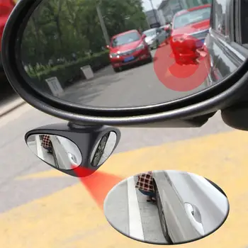 

Black/White 360 Degree Rotatable Car Blind Spot Convex Mirror Automibile Exterior Rear View Parking Mirror Safety Accessories