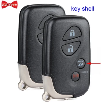 

KEYECU 2pcs for Lexus RX350 2015 GX460 2010-2018 Remote Car Key Shell Case Fob for HYQ14ACX With MPV Trunk Button