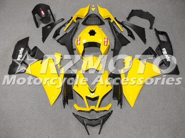 

New ABS Injection Mold Full Fairings Kits Fit For Aprilia RS4 50 125 2012 2013 2014 2015 Body set Cowling black yellow