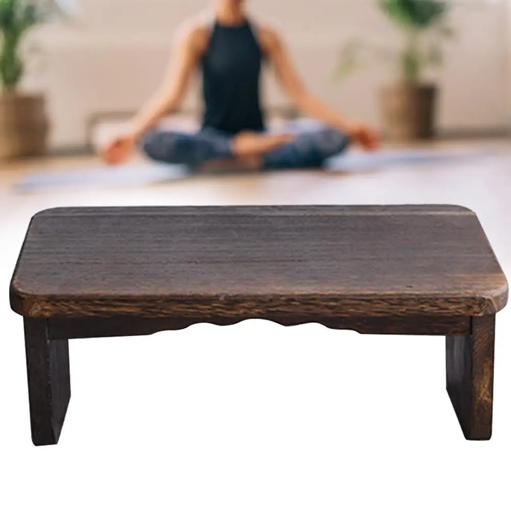 

Yoga Stool Robust Wooden Bench Healthy Upright Posture Forming Bench Suitable for Tea Ceremonies Yoga Meditation