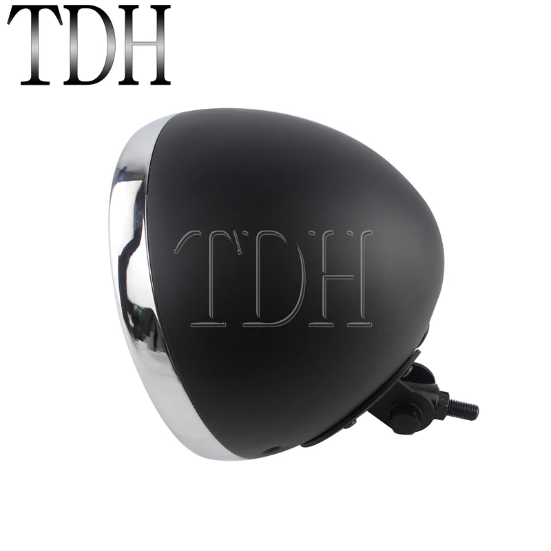 " фара для мотоцикла, корпус, фара, ведро для Harley Yamaha Honda Shadow кафе, Рейсер, чоппер, нижний держатель