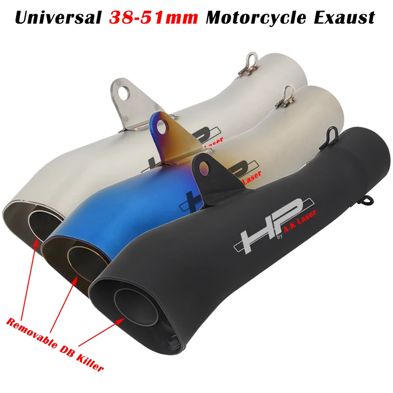 

Universal 38 - 51mm Motorcycle Exhaust Escape Systems Modified Muffler With DB Killer For CBR500 DUKE 390 Z900 R25 R3 GSX-S 750