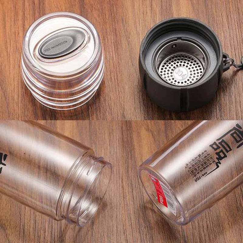 Портативные пластиковые бутылки для воды объемом 400 мл пластиковая Спортивная