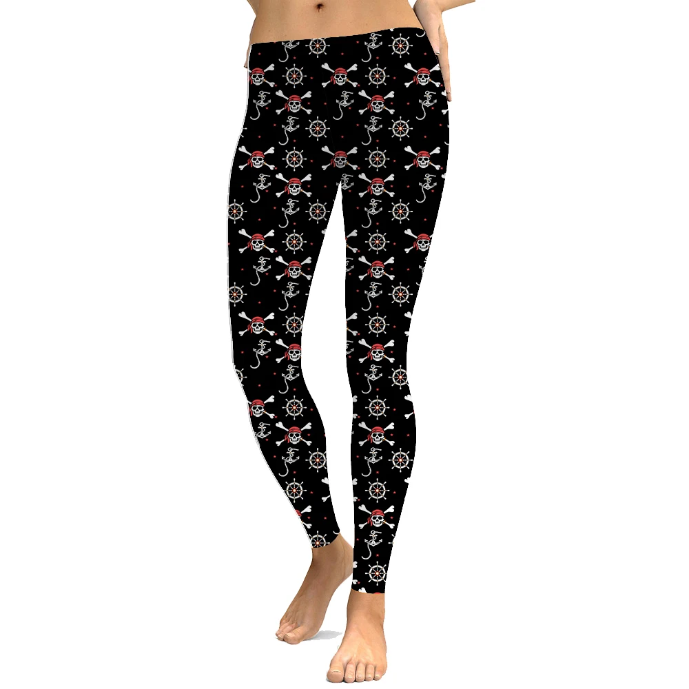 Sexy Leggings Women's Indian Skull Leggings Digital Print Pants Trousers Stretch Pants Plus Size