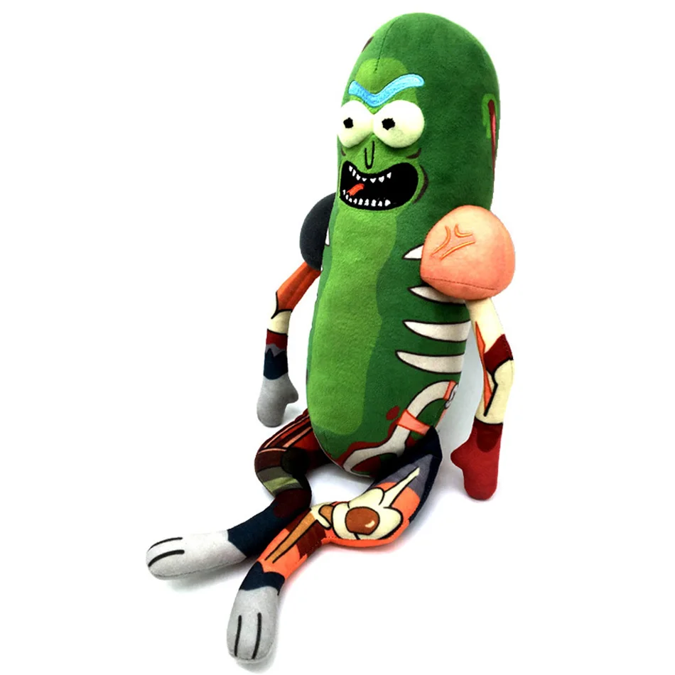 45cm Funny Rick Plush Toys Doll Cute Pickle Rick Plush Soft Pillow Stuffed Toys for Children Kids Christmas Gifts
