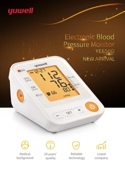 

Yuwell YE650D Arm Blood Pressure Monitor LCD Digital Heart Rate Meter Measure Automatic Monitor Home Health Equipment Care
