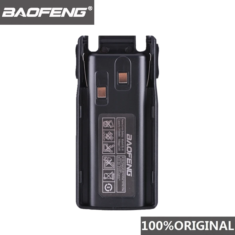 100% Оригинальная батарея Baofeng UV 82 Li Ion 2800 мАч для двухсторонней рации UV8D аксессуары