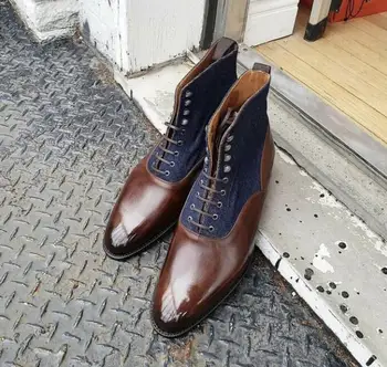 

Men PU Leather Fashion Shoes Low Heel Fringe Shoes Dress Shoes Brogue Shoes Spring Boots Vintage Classic Male Casual AP027