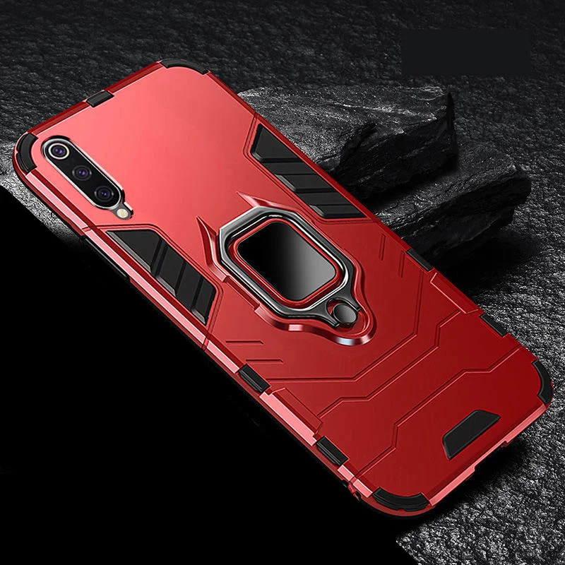 Shockproof Armor Case with Ring Holder Stand and Phone Back Cover