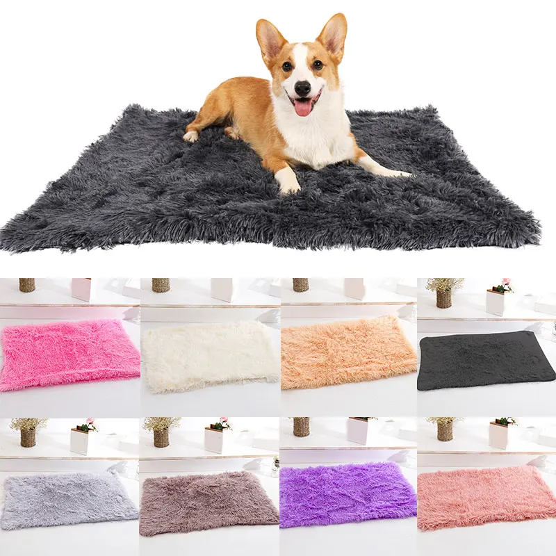 

Cushion Dog Soft Blanket Mattress Winter Cozy Puppy Multiple Size Sleeping Mat Pet Throw Fluffy Plush Comfortable Warm Blankets