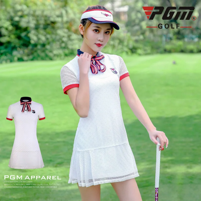 Летняя женская юбка для гольфа, дышащая кружевная Короткая юбка для гольфа, женский, сетчатый, на подкладке, тонкая быстросохнущая Спортивная одежда для гольфа