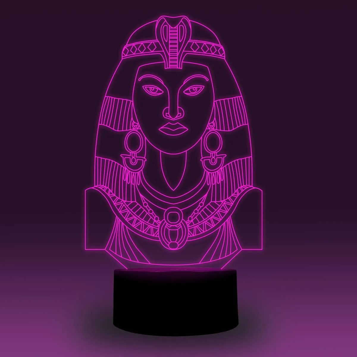 NiteApps 3D Клеопатра ночник настольная лампа Иллюзия украшение лампа подарок на день рождения приложение/сенсорное управление
