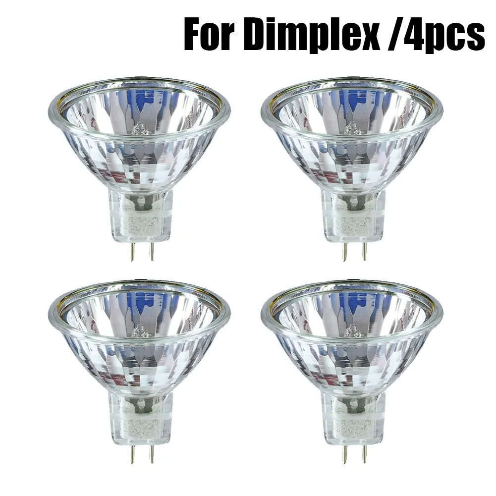 4pcs Fire Lamp MR16 12V 50W For Dimplex Optimyst Amber Lamp Bulb For Optimyst FiresFireplace