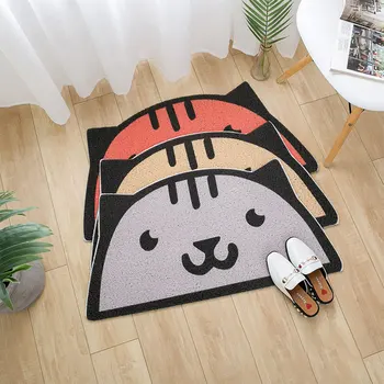 

Non-slip Absorbent Mats Home Door Entrance Mat 45*90 cm Floor Mat Semicircle Cartoon Printed Carpet Bath Toilet mat