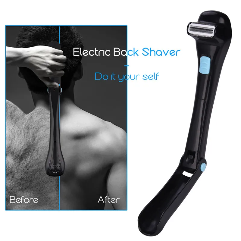 

Foldable Handle Back Hair Shaver Cordless Manual Razors Leg Shaver Hair Remover Body Trimmer Shaving Batteries Powered