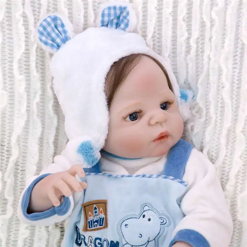 55 см bebe reborn 22 дюймов полный силиконовый винил Reborn Baby boy куклы NPK брендовые Детские игрушки Подарок Brinquedo bonecas