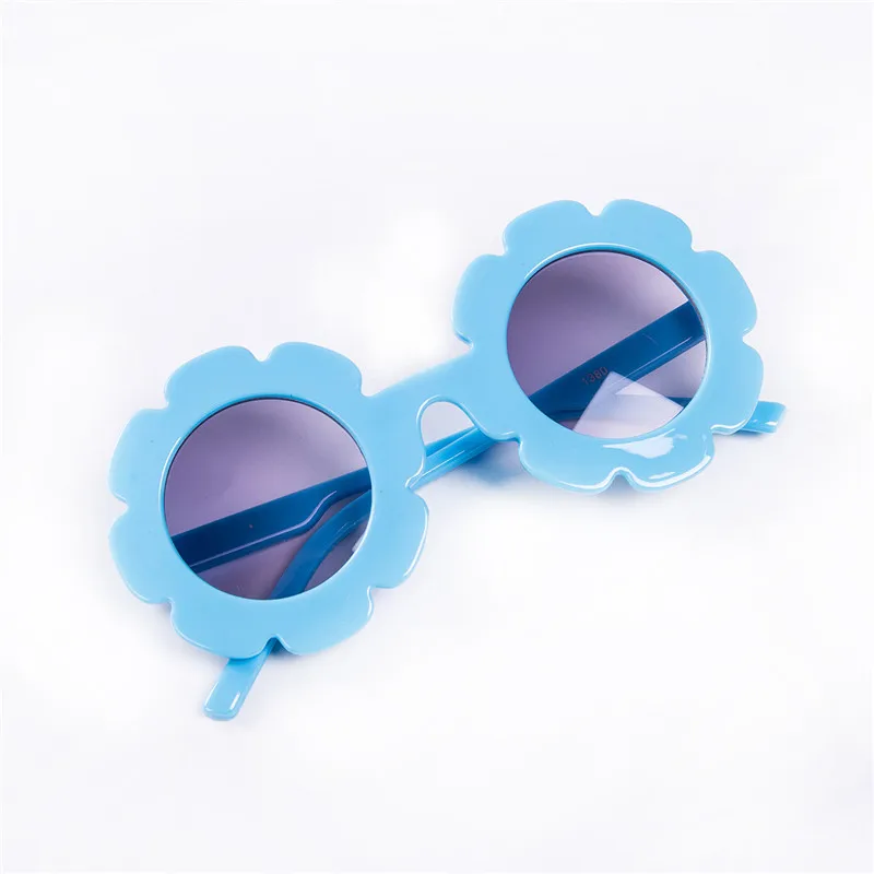Детские солнцезащитные очки, детские модные брендовые очки для мальчиков и девочек с защитой от УФ лучей, летние солнцезащитные очки - Цвет: Синий