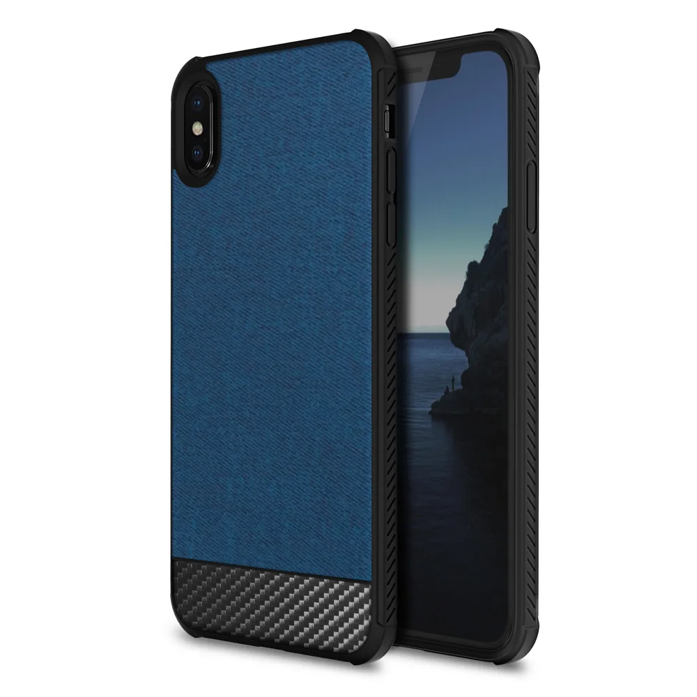 Тканевый текстурный чехол для iPhone XR Xs Max X Ультратонкий силиконовый мягкий с