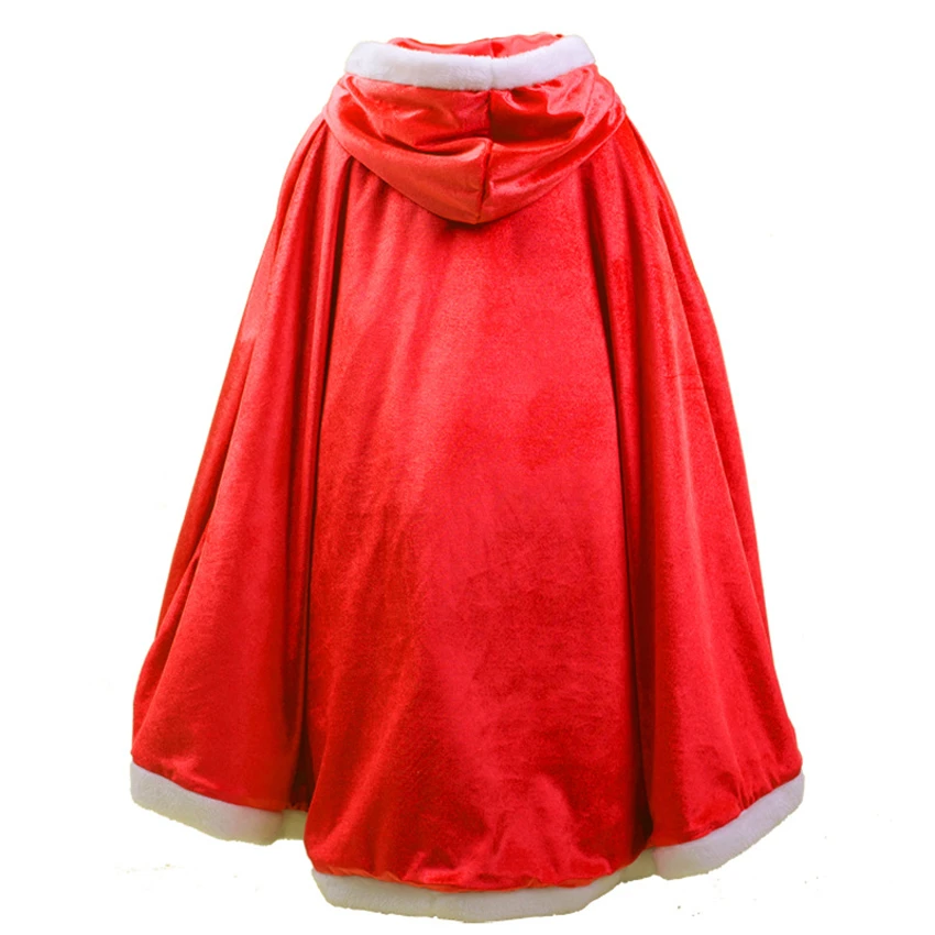Children Fancy Halloween Cosplay Costumes Frozen Cloak Stage Performance Hooded Wizard Shawl Girls Velvet Warm Solid Cape