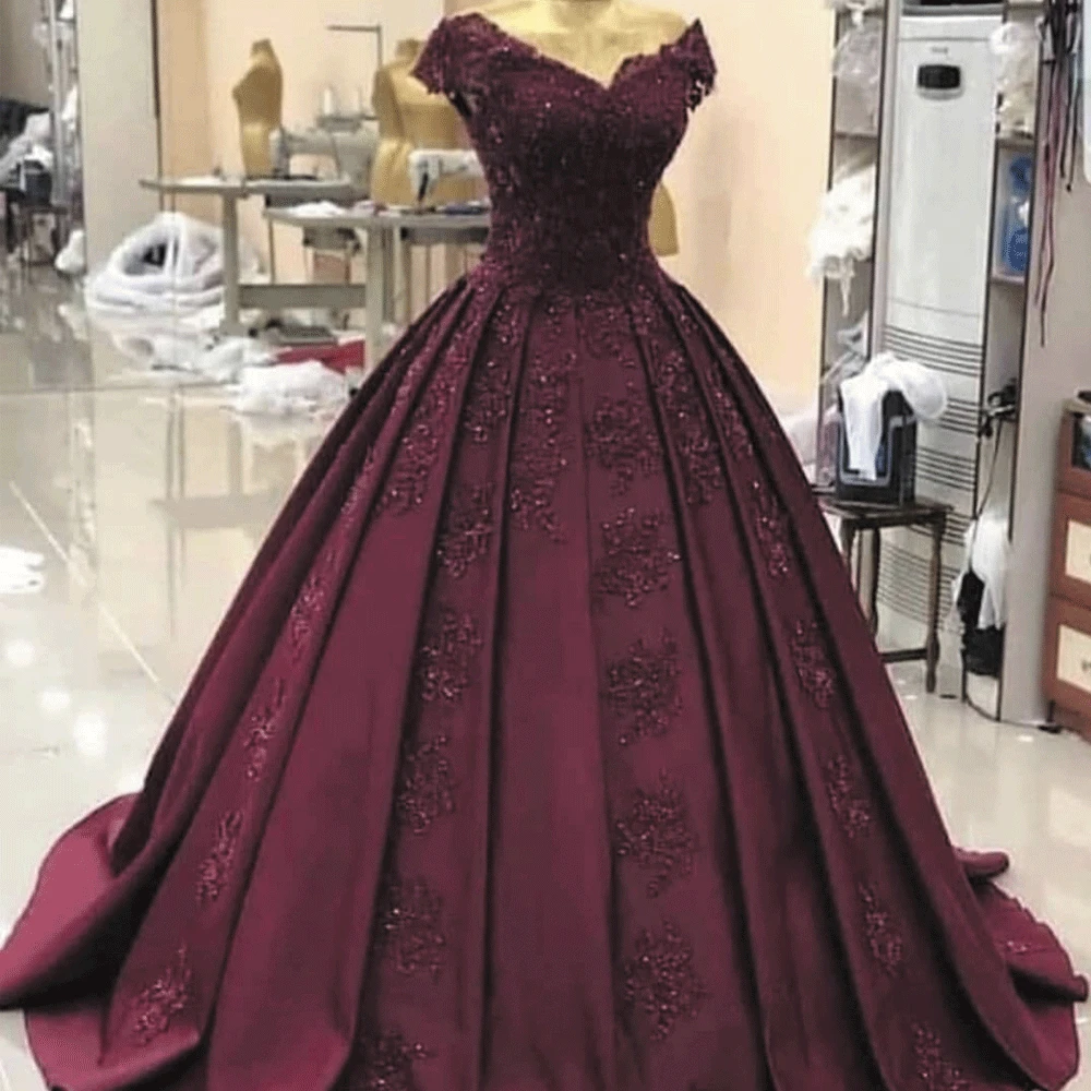 SuperKimJo Vestidos de Gala бордовое вечернее платье платья для выпускного вечера Кружевная аппликация из бисера элегантное роскошное платье для выпускного вечера