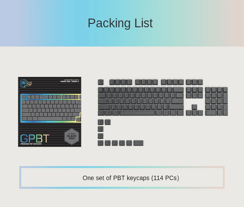 Glorious GPBT KEYCAPS Cherry-Profile Gaming Keyboard Keycaps Made from Super-Durable PBT Plastic 53 Hebe0a8a7410f44e3a267d3537523d17bj.jpg
