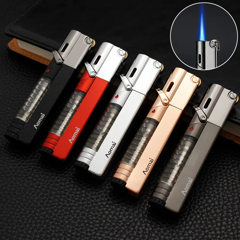 

Flint Lighter Butane Torch Turbo Lighter High Firepower 1300C Cigar Cigarette Lighters Smoking Accessories Gadgets for Men