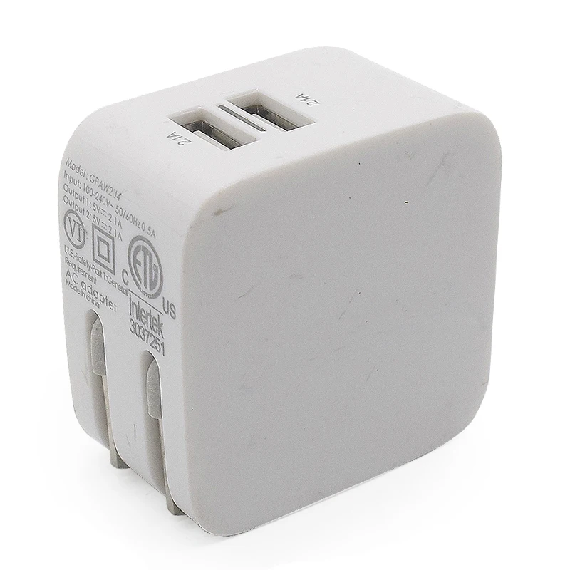 Для IOGEAR аксессуар GPAW2U4 GearPower Dual USB 5V 2.1A настенное зарядное устройство Розничная-используется