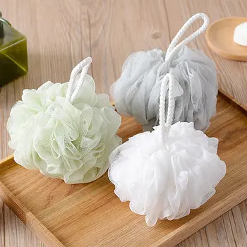 

Soft Mesh Bath Shower Loofahs Sponge Bubble Ball Body Scrubber with Lanyard for Home Hotel Apartment Bathroom Supplies