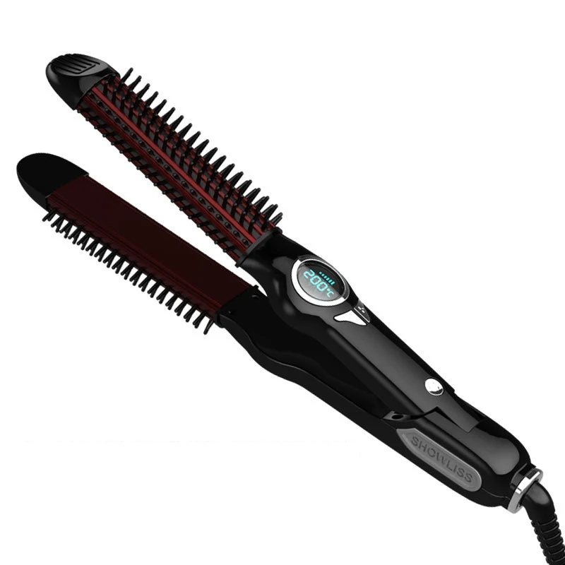 2 в 1 Showliss Pro выпрямитель для волос Расческа распутывание выпрямители для волос щетка для завивки волос Инструменты для укладки волос