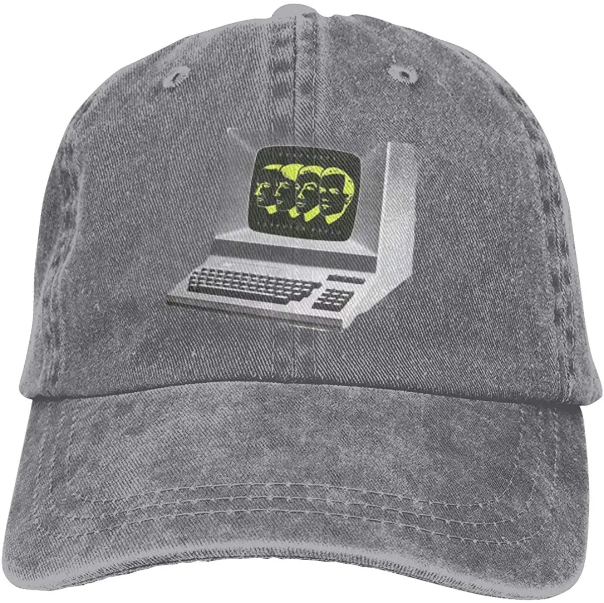 Kraftwerk для мужчин и женщин, с дизайном компьютерного мира, плоская шапка, регулируемая, унисекс