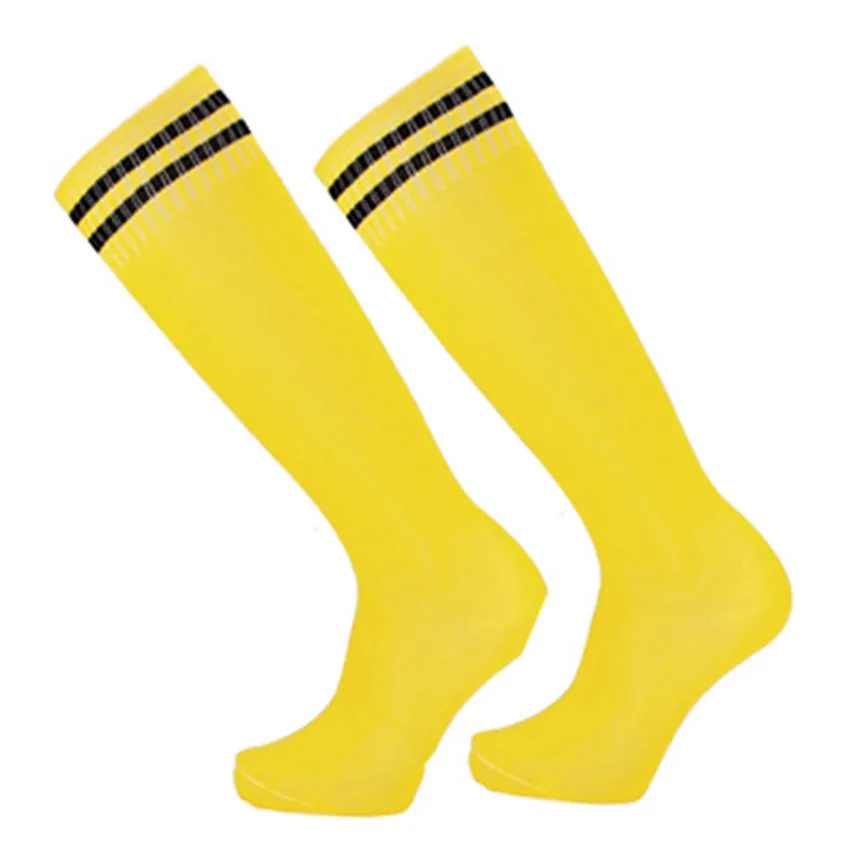 

Free Size 3 Pairs / Lot Soccer Socks Children's Non-Slip Over-Knee Socks For Students Striped Sports Socks
