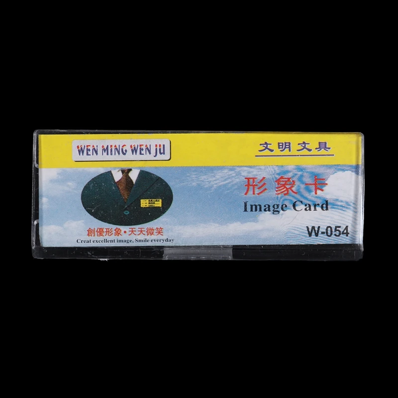 Safetypin прозрачный жесткий пластик Имя тег Клип держатель 3 шт.| |