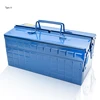 Metal Toolbox Portable 3-Tray Cantilever Steel Tool Box Tool Storage Organizers for Home Electrician Hardware Repair 34x16x15cm ► Photo 3/4