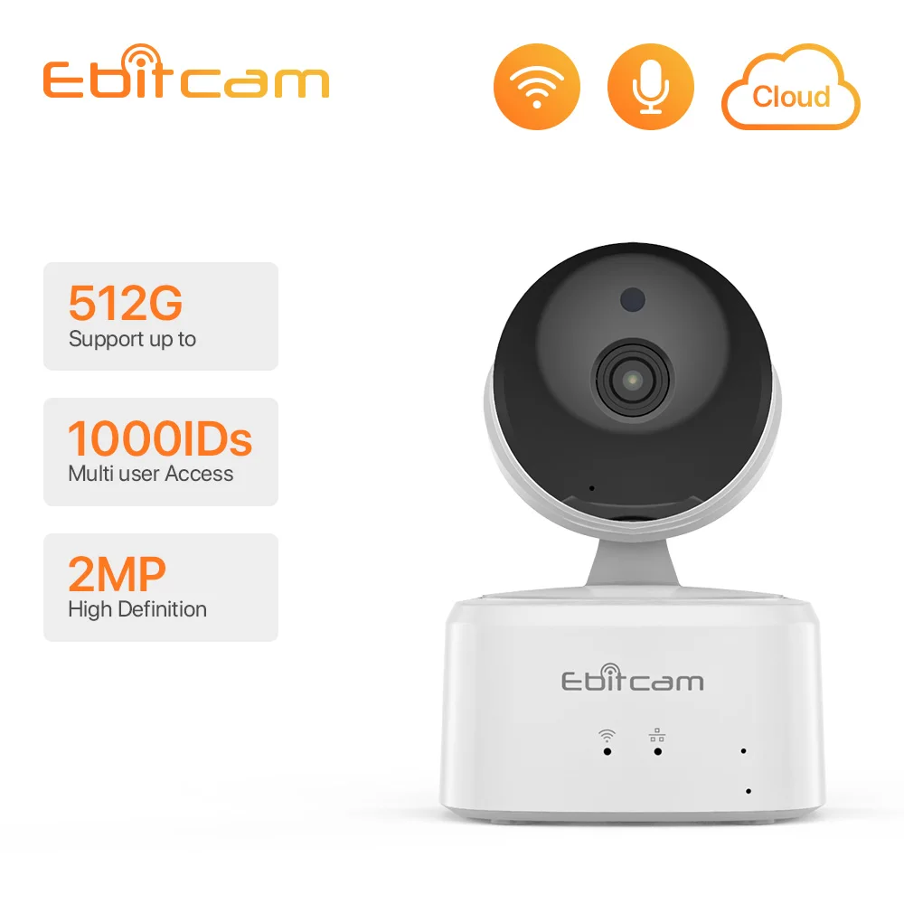 Ebitcam облачные вычисления IP камера Wifi SD карта супер долгое время запись 1080p