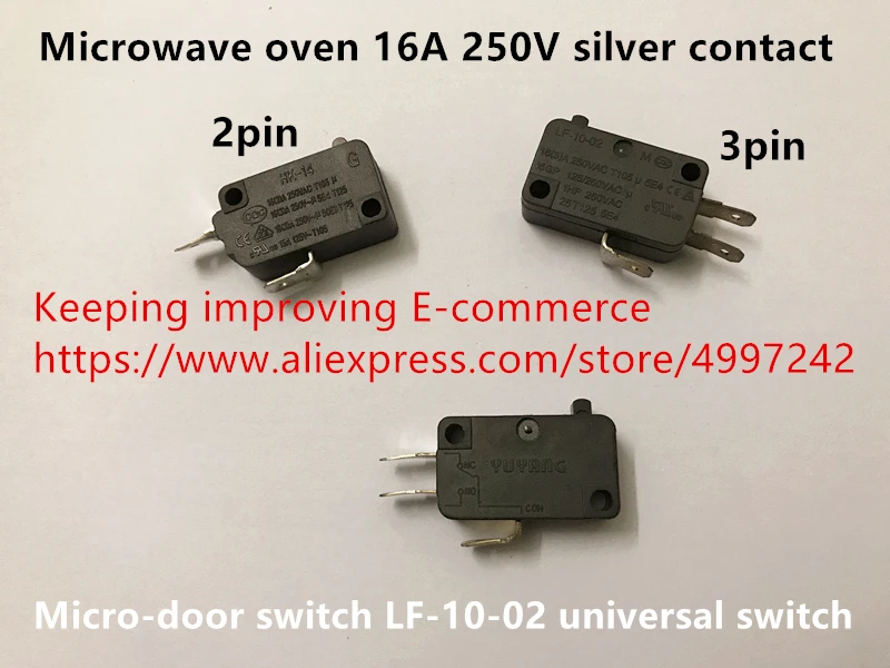 Micro-ondes Loquet Micro Switch X 2 16 A 250 V AC LF-10-02 Yuyang 1HP 