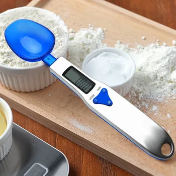 

LCD Digital Scale Spoon Kitchen Measuring Spoon Scale With 3 Detachable Weighing Spoon For Portioning Tea Medicine 300/500g 0.1g