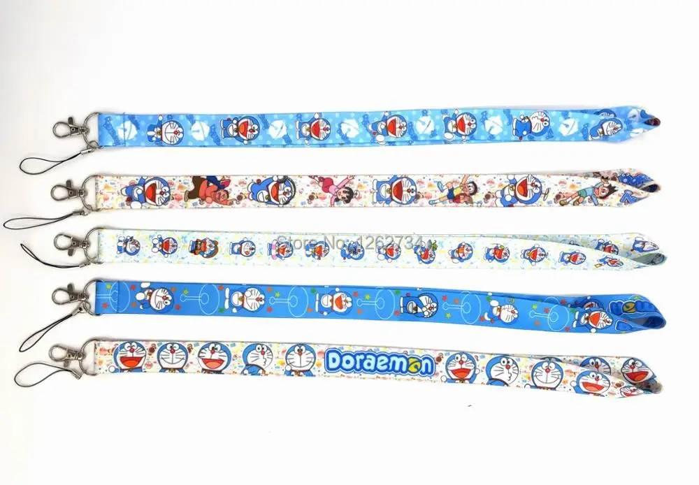 20/Lot 5 Styles Doraemon Lanyard Key Card ID Gifts Retail WAction