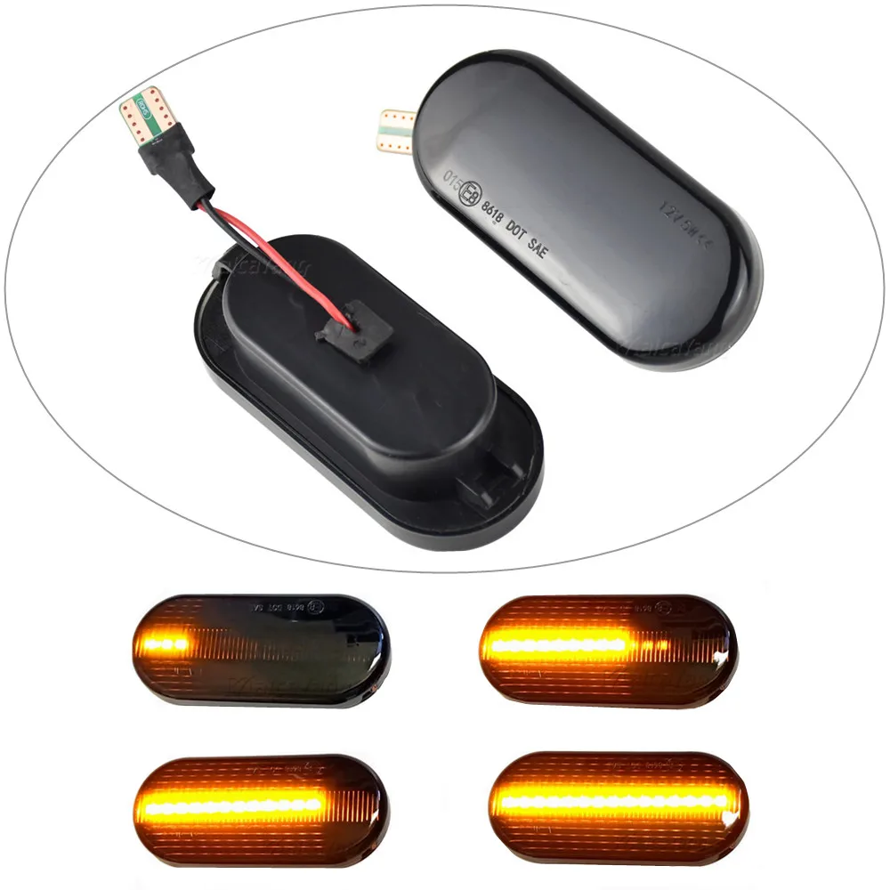 

2 pieces Led Dynamic Side Marker Turn Signal Light Sequential Blinker Light For Volkswagen VW Bora Golf 3 4 Passat 3BG Polo SB6