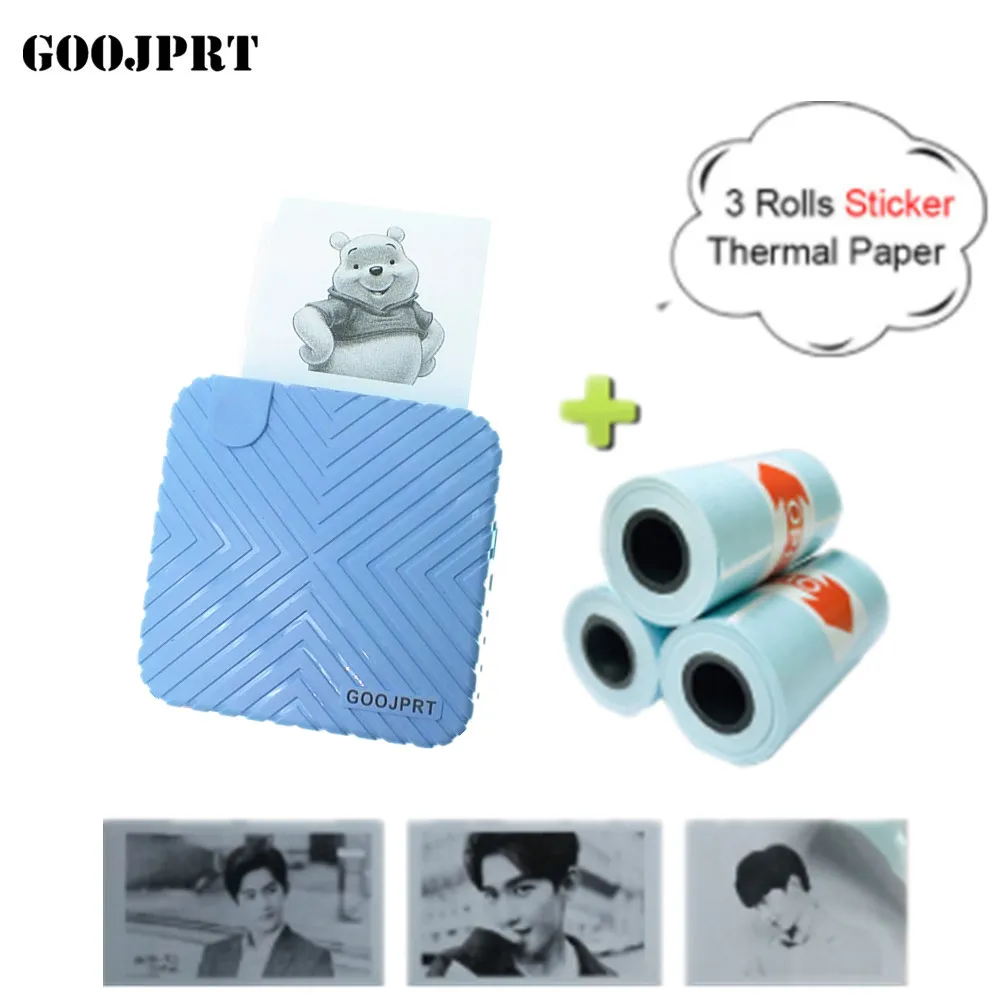 P6 PeriPage Mini Portable Bluetooth Wireless Paper Photo Printer Pocket Thermal Printing USB Connection Impresoras Fotos