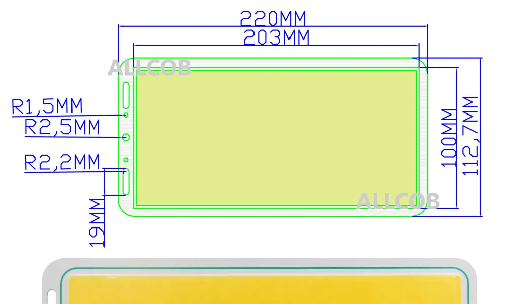 Микс DC 12 В led cob лампа Светодиодная панель круглый cob для DIY авто лампы cob светодиодные полосы чип источник