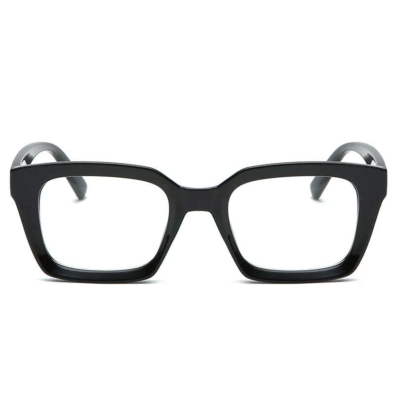 Черная оправа квадратный прозрачный очки Женские Ретро Оптические очки мужские прозрачные линзы, очки модные ультра вес очки
