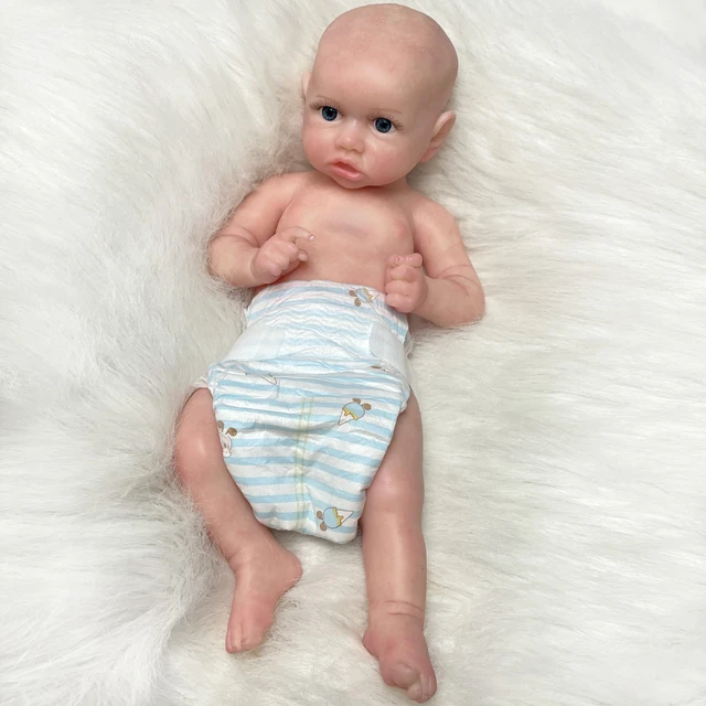 Baby Reborn Full Silicone Unpainted  Full Solid Silicone Baby Reborn -  40cm - Aliexpress