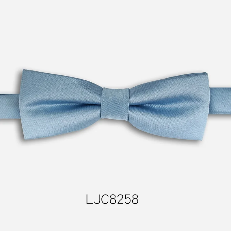 LJC8258 Новая мода Для мужчин с бантом Галстуки Для Свадьба Двойная Ткань узкая версия Боути клуб банкет вечернее галстук-бабочка с подарочной коробкой - Цвет: LJC8258
