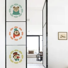 Индивидуальный размер, электростатическое окно, наклейка, рождественский стиль, ПВХ, частный домашний декор, фольга для окна, двери, шкафа, 60 см x 100 см