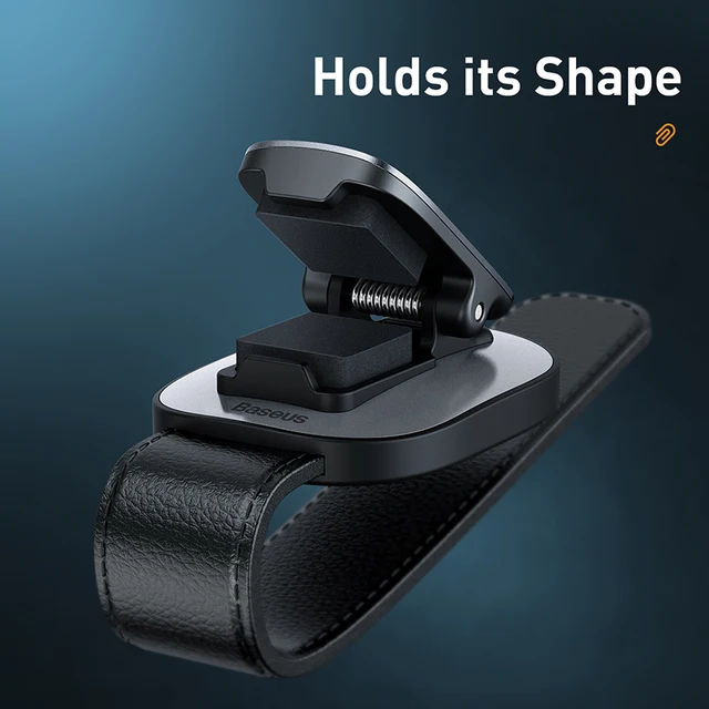 Baseus Car Eyeglass Holder Glasses Storage Clip For Audi Bmw Auto Interior Organize Accessories Car Sunglasses Holder 3