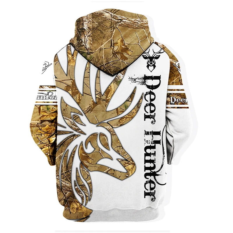 Демисезонный прерий худи с оленями 3D животным принтом для мужчин толстовки