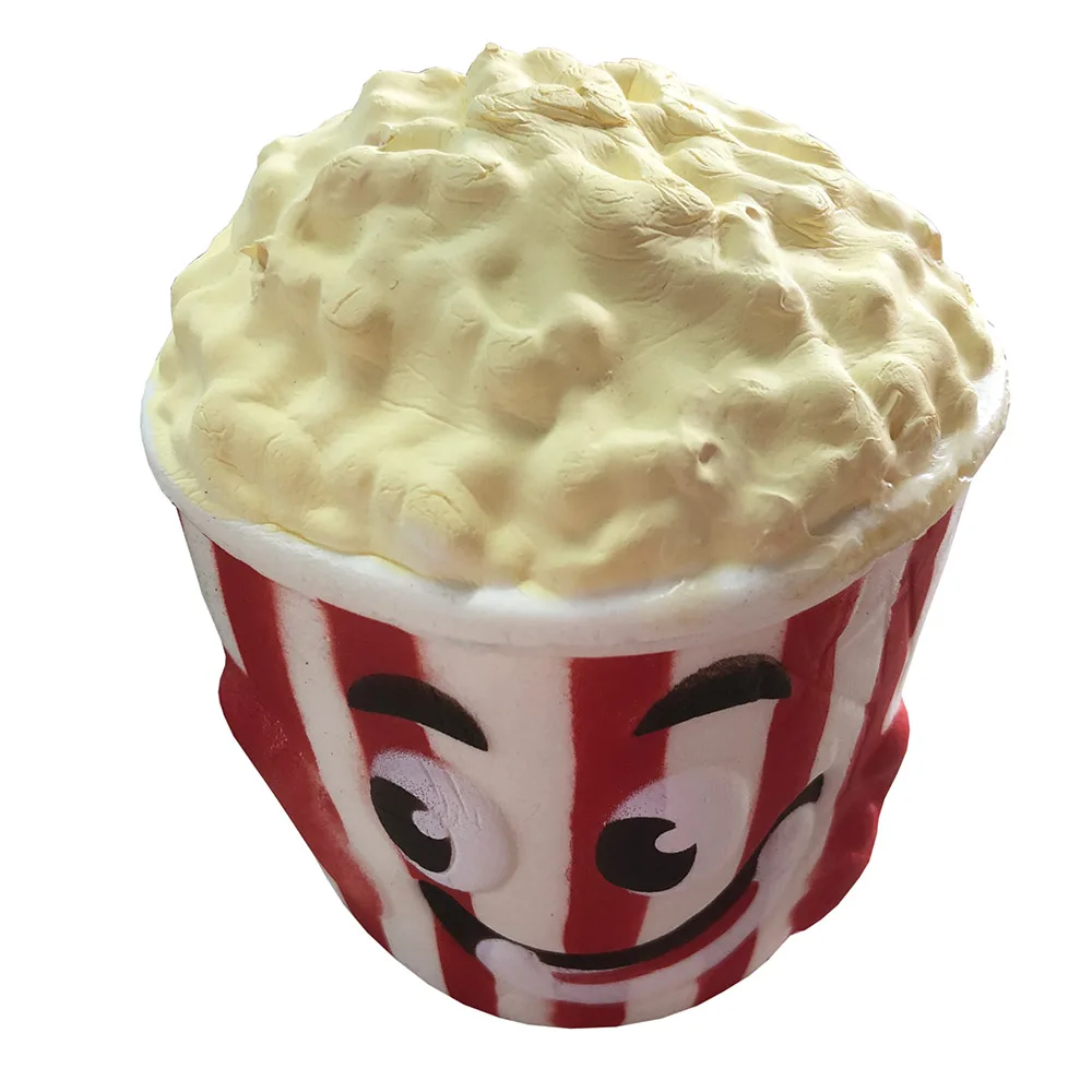 Jumbo мягкая Еда Ведро для попкорна Squishies крем ароматизированный медленно поднимающийся стресс облегчение Игрушка Дети День рождения Рождественский подарок 11*10 см